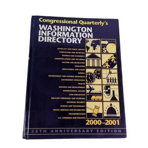 Vtg 2000-2001 Congressional Quarterly's Washington Information Directory Book